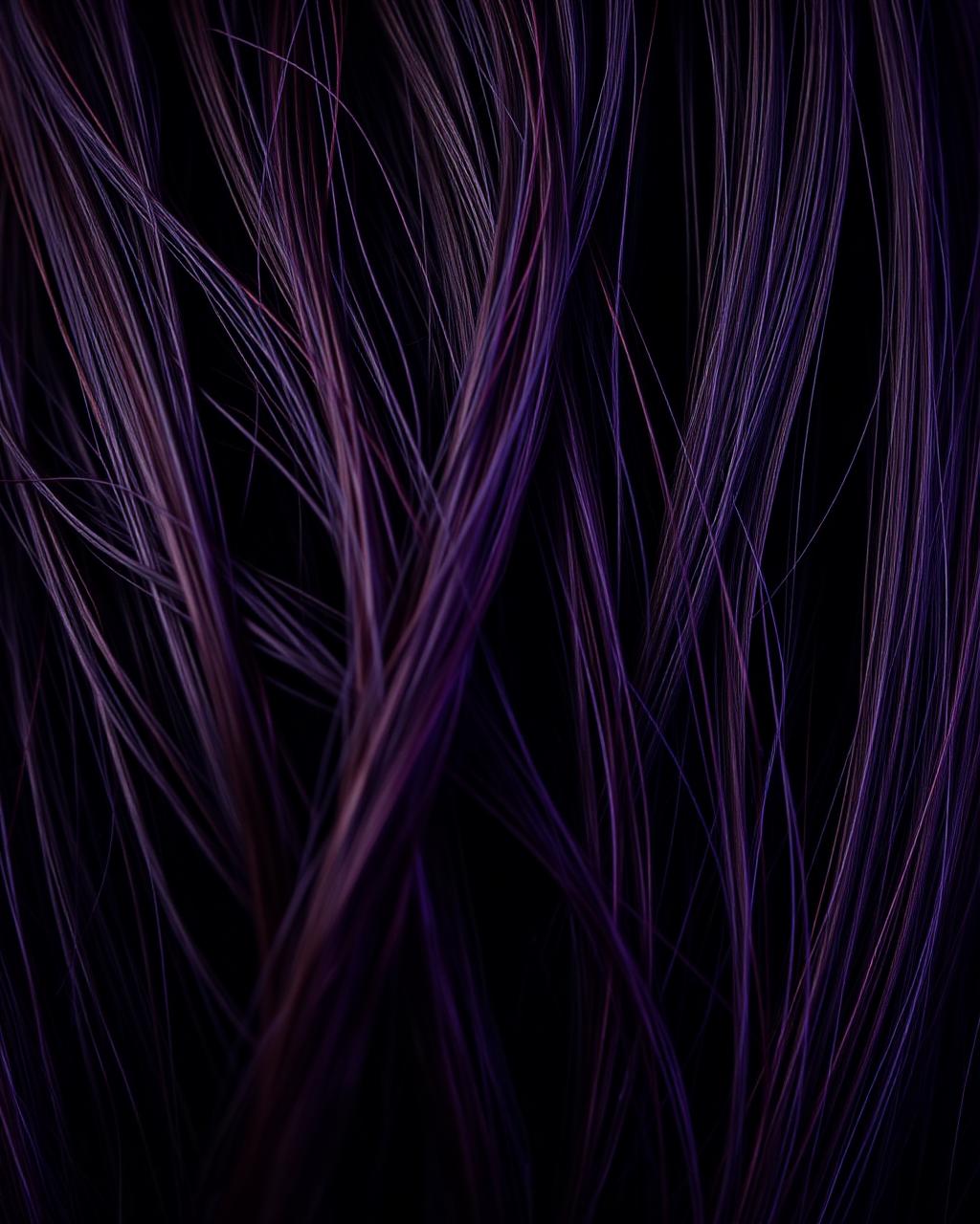 Textura de cabelo representando mechas tradicionais