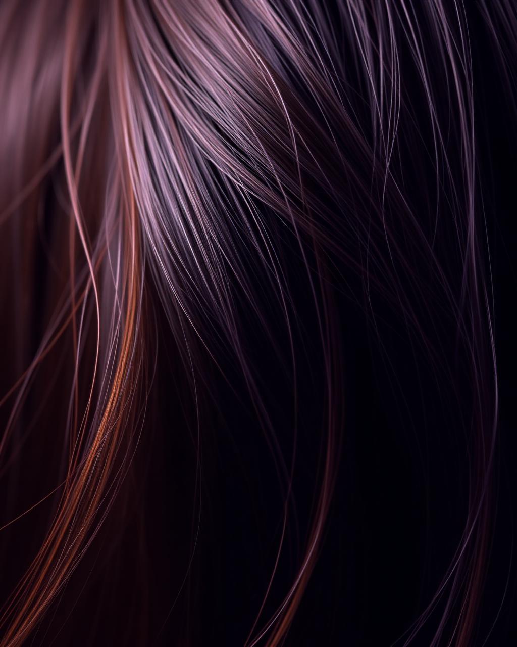 Textura de cabelo representando morena iluminada